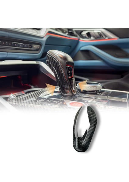 Bmw M2 G87 M3 G80 M4 G82 G83 2021-2025 Lhd Için Karbon Fiber Araba Vites Topuzu Kapağı Paneli Dekoratif Iç Mekan (Yurt Dışından) fiyatları