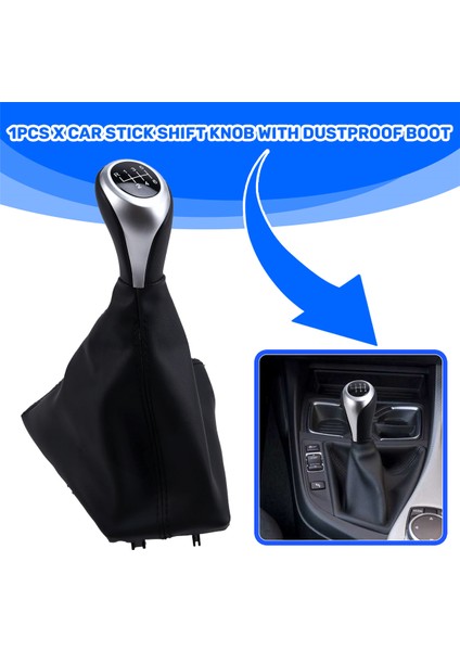 Bmw 1 3 Serisi F20 F21 F30 F31 Lhd Için Pu Deri Toz Geçirmez Botlu 6 Vitesli Manuel Vites Kolu Vites Topuzu (Yurt Dışından) fırsatları