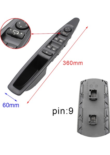 6554.HA Master Elektrikli Cam Kontrol Anahtarı Citroen C4 2004-2010 (Manuel Ayna) Için Araç Cam Kaldırma Anahtarı (Yurt Dışından) fiyatları