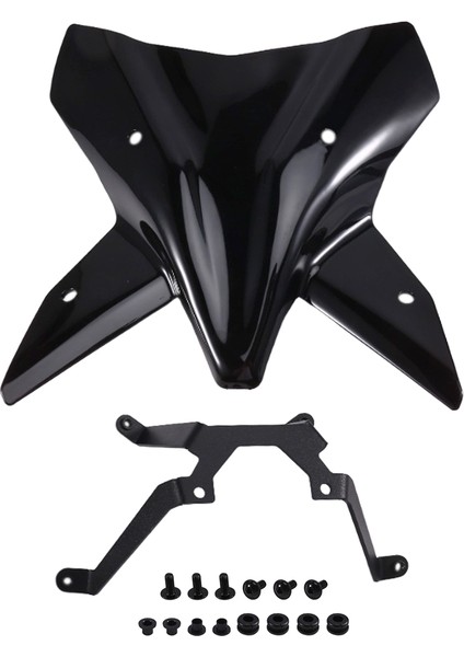 990DUKE Siyah Için Spor Ön Cam Ön Cam Siperliği Vizör Kiti (Yurt Dışından)