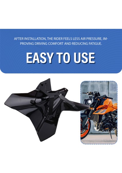 990DUKE Siyah Için Spor Ön Cam Ön Cam Siperliği Vizör Kiti (Yurt Dışından) indirimleri