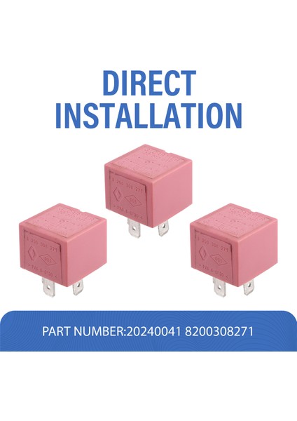 5 Adet 20240041 Renault Clio Trafic Megane Vivaro Nissan 8200308271 Otomotiv Aksesuarları Için 4 Pinli Araba Rölesi (Yurt Dışından) fırsatları