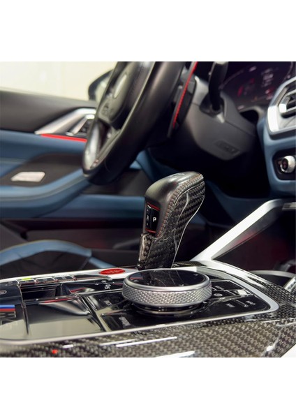 Bmw M2 G87 M3 G80 M4 G82 G83 2021-2025 Lhd Için Karbon Fiber Araba Vites Topuzu Kapağı Paneli Dekoratif Iç Mekan (Yurt Dışından) fırsatları
