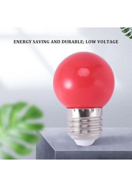 E27 LED Işık Sıcak Kırmızı Ampul Plastik Ampul (0,5W Güç, Kırmızı) (Yurt Dışından) modelleri