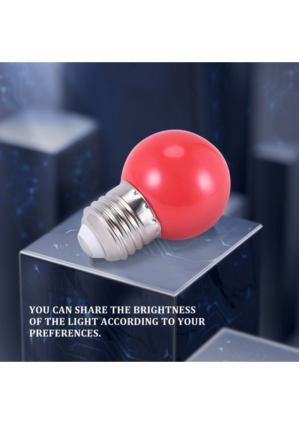 E27 LED Işık Sıcak Kırmızı Ampul Plastik Ampul (0,5W Güç, Kırmızı) (Yurt Dışından) indirimleri