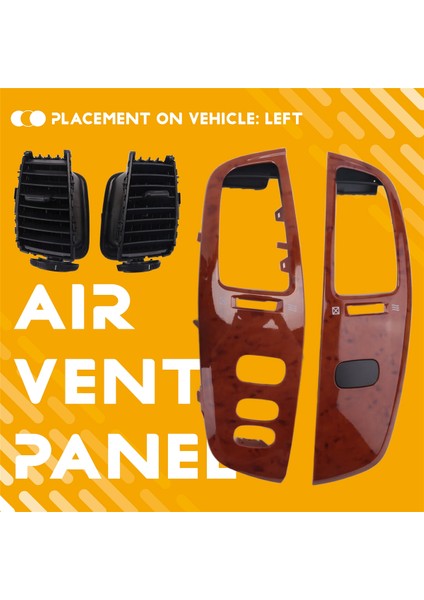 Toyota Land Cruiser 100 LC100 FJ100 UJZ100 1997-2007 Lhd Için Araç Içi Gösterge Paneli Havalandırma Paneli (Yurt Dışından) fırsatları