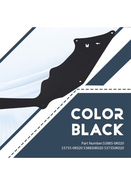 Toyota Hilux Fortuner 04-15 Ön Önlük Üst Contaları Için 4 Adet/takım Ön + Arka Çamurluk Koruyucu Contaları 53885-0K020 53735-0K020 (Yurt Dışından) fırsatları