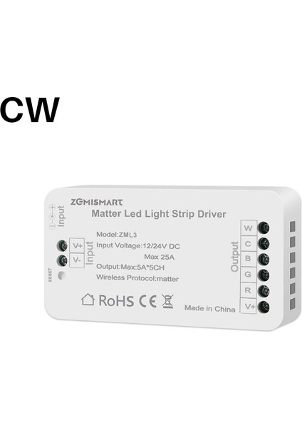 Matter Wifi LED Şerit Işık Kontrol Cihazı Cw Kontrol Cihazı LED Şerit Bixb/siri/google Home/alexa Kontrol Desteği (Yurt Dışından) fiyatları