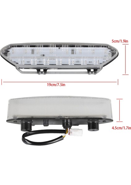 Yamaha YFZ450 Için Atv LED Arka Lambası Koşu Lambası / Fren Lambası (Yurt Dışından) fiyatları