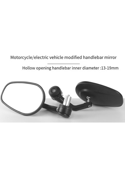 Evrensel Motosiklet 22 mm Gidon Dikiz Aynası Oval Reflektör B (Yurt Dışından) modelleri
