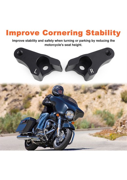 Harley Davidson Touring 2002-2022 Için Motosiklet Parçaları Amortisör Kiti Arka Süspansiyon Braketi Alçaltma Bağlantı Kiti (Yurt Dışından) indirimleri