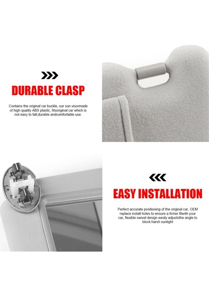 Toyota Camry 07-11 Için Gri Sol Sürücü Güneşliği 74320-06800-B0 (Yurt Dışından) fiyatları