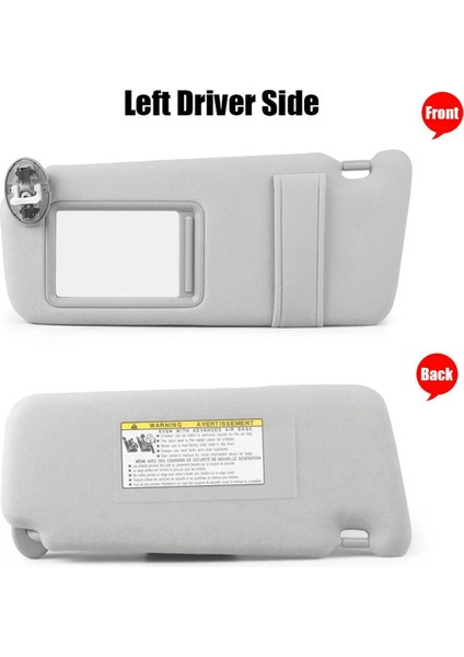 Toyota Camry 07-11 Için Gri Sol Sürücü Güneşliği 74320-06800-B0 (Yurt Dışından) indirimleri