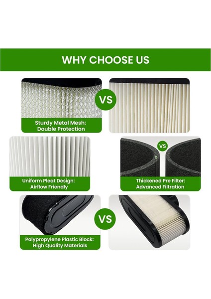 Kawasaki FR691V FR651V Için 4'lü Paket 11013-0752 Hava Filtresi, 11013-7046 Ön Filtre Ile, FR730V FS481V FS541V FS600V'YE Uygun (Yurt Dışından) modelleri