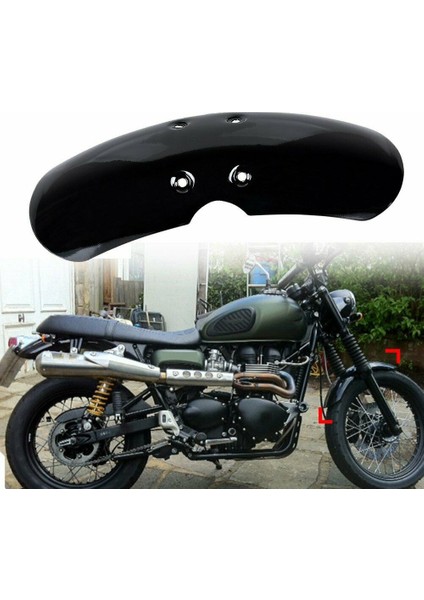 Victory Bonneville T100 Scrambler Thruxton 90 01-16 Mat Siyah Motosiklet Kısa Ön Çamurluk (Yurt Dışından) fiyatları