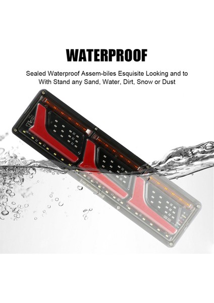 24V Arka Lambalar Kamyon Işıkları Yanıp Sönen Dönüş Sinyal Lambası Römorku LED Sis Konumu Arka Fren Ters Gösterge (Yurt Dışından) indirimleri