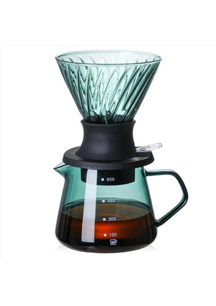 V60 Için 2x 600ML Daldırma Damla Anahtarı Cam Kahve Üreticisi Üzerine Dökün V Şekil Damlası Kahve Damla (Yurt Dışından) fiyatları