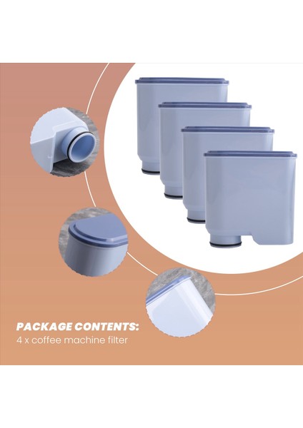4 Paket Kahve Makineleri Philips Saeco Aquaclean CA6903 Kahve Makinesi Için Aqua Temiz Su Filtresi (Yurt Dışından) indirimleri