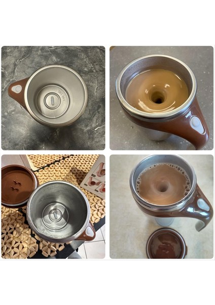 1pcs Tembel Kahve Karıştırma Fincan Otomatik Karıştırma Fincan Manyetik Dönen Elektrikli Süt Fincan Fincan 304 Paslanmaz Çelik A (Yurt Dışından) modelleri