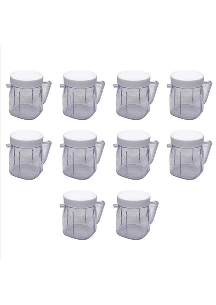 Oster Blender Yedek Parçaları Için 4937 Mini Osterizer Blender Jar Aksesuar Kapaklı Kupa Mini Plastik Kavanozlar (10 Paket) (Yurt Dışından) modelleri