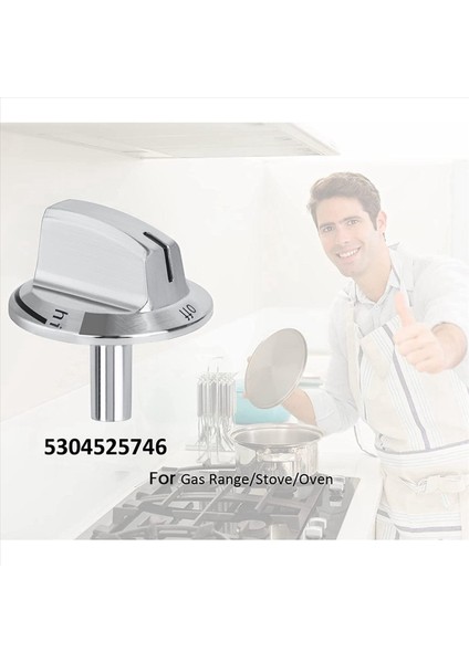 5 Pcs Yükseltme 5304525746 Uzun Soba Sobası Düğmeleri Gaz Sobası Aralığı Fırın Düğmeleri ile Uyumlu Değişiklikler (Yurt Dışından) modelleri