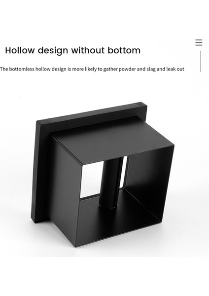 Kahve Gerekçe Box Masaüstü Gömülü Boş Içi Boş Dördiz Zeminler Kutu Kare Paslanmaz Çelik Kahve Kahve Kovası Kovası (Yurt Dışından)