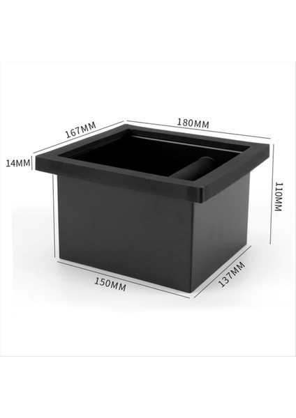 Kahve Gerekçe Box Masaüstü Gömülü Boş Içi Boş Dördiz Zeminler Kutu Kare Paslanmaz Çelik Kahve Kahve Kovası Kovası (Yurt Dışından) fırsatları