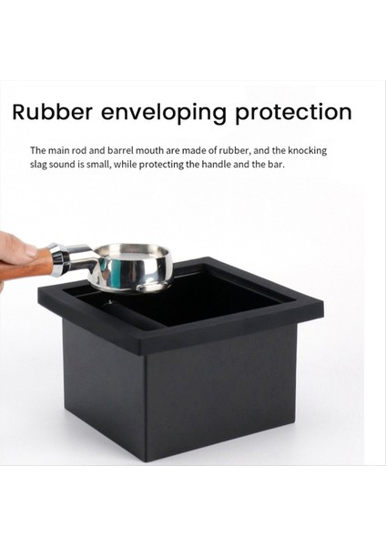 Kahve Gerekçe Box Masaüstü Gömülü Boş Içi Boş Dördiz Zeminler Kutu Kare Paslanmaz Çelik Kahve Kahve Kovası Kovası (Yurt Dışından) indirimleri