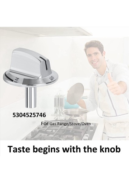 6 Pcs Yükseltme 5304525746 Uzun Soba Sobası Düğmeleri Gaz Sobası Aralığı Fırın Düğmeleri ile Uyumlu Değişiklikler (Yurt Dışından) modelleri