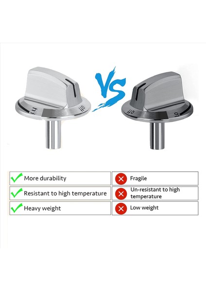 6 Pcs Yükseltme 5304525746 Uzun Soba Sobası Düğmeleri Gaz Sobası Aralığı Fırın Düğmeleri ile Uyumlu Değişiklikler (Yurt Dışından) indirimleri
