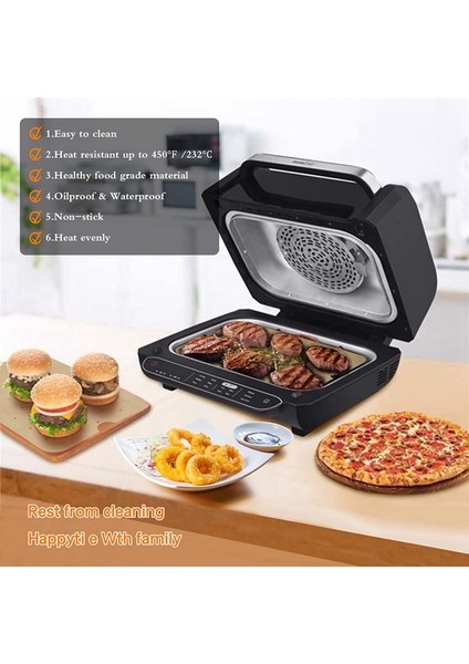 200PCS Air Fritöz Kağıt Hava Deliği Hava Fritöz Parşömen Kağıt Astarları Ninja Foodi Akıllı FG551 Hava Fritöz Aksesuarları (Yurt Dışından) indirimleri