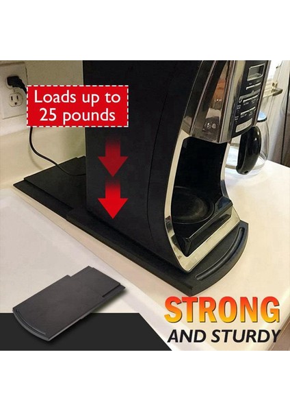 2x Çok Yönlü Hareketli Kahve Tepsisi 25 Lbs Kahve Makinesi Caddy Kayan Tepsisi Standı Mutfak Aksesuarları (Yurt Dışından) fırsatları