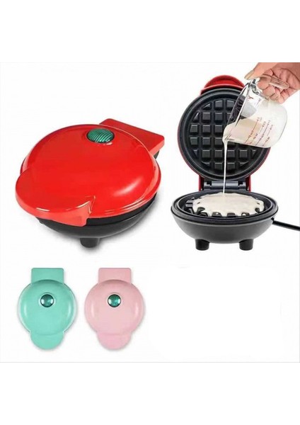 Elektrikli Yapışmaz 4 5 Inç Mini Waffle Yapımcısı Kompakt Tasarım Sandviç Yumurta Temizlenmesi Kolay Pembe Ab Fişi (Yurt Dışından) fiyatları