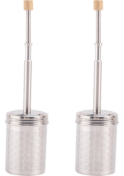 2x Pres Tip Kahve Serbest Bırakıcı Yeniden Kullanılabilir Kahve Karıştırıcı Manuel Soğuk Demleme Taşınabilir Fransız Kahve Final Basın Maker-B (Yurt Dışından)