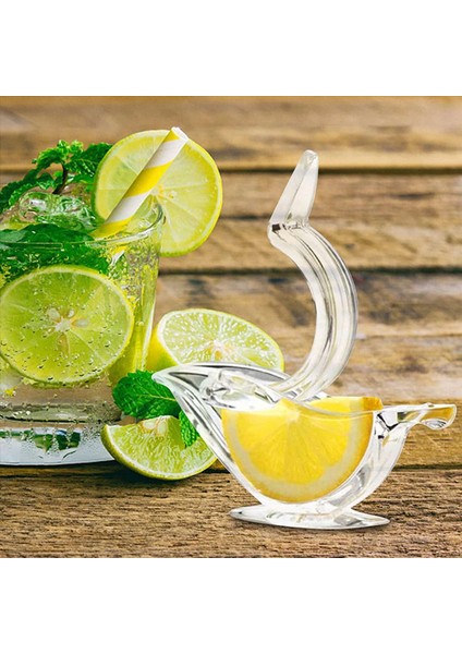 Manuel Limon Meyve Sıkacağı Akrilik Manuel Limon Dilim Fışkırtısı Taşınabilir Şeffaf Meyve Meyve Sıkacağı Kuş Şekli El Sıkacağı (4pc) (Yurt Dışından) fiyatları