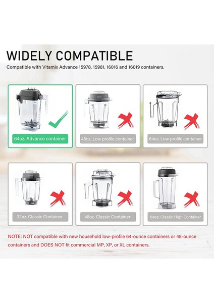 Vitamix 015990 &amp 15990 32 Oz ve 64 Oz Kaplar Için 3x Gelişmiş Paslanmaz Blender Yedek Bıçağı (Yurt Dışından) indirimleri
