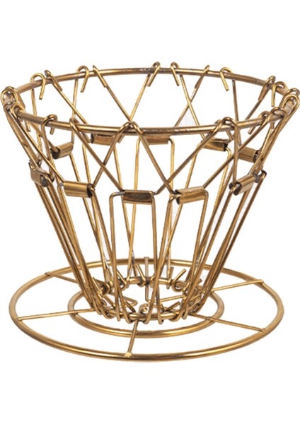 Kahve Filtresi Paslanmaz Çelik Koni Kahve Damma Standı Tutucu Katlanabilir Taşınabilir Kahve Filtre Altın (Yurt Dışından) fırsatları