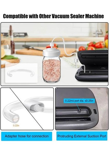 Kavanozlu Vakum Kiti - Kavanoz Vakum Sızdırmazlık Mühür Makine Makinesi ile Uyumlu (Yurt Dışından) modelleri