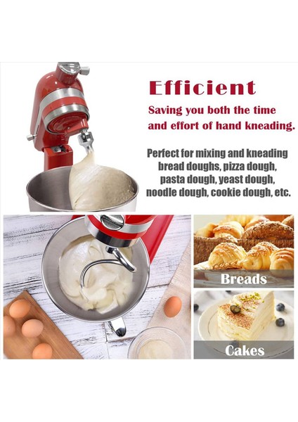 Kitchenaid Için 2x Spiral Hamur Kancası 4 5-5 Quart Tilt-Head Stand Mixer Mutfakaid Bağlantısı Için Hamur Kancası Değiştirme (Yurt Dışından) fiyatları