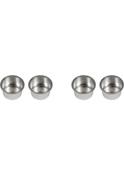 4pcs 51MM 4 Su Bardağı Filtre Yedek Filtre Sepeti Kahve Dipsiz Portafilter Delonghi EC680/EC685 Espresso (Yurt Dışından)