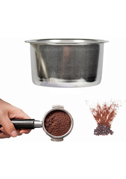 4pcs 51MM 4 Su Bardağı Filtre Yedek Filtre Sepeti Kahve Dipsiz Portafilter Delonghi EC680/EC685 Espresso (Yurt Dışından) fırsatları