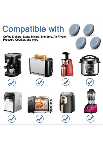 48PCS Counter Yapışkan Caddy Kayan Tepsisi Için Mutfak Appliance Kaydırıcıları Çoğu Kahve Makinesi Hava Fryers ile Uyumlu (Yurt Dışından) modelleri