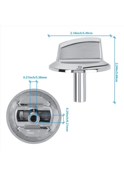 3 Pcs Yükseltme 5304525746 Uzun Soba Sobası Düğmeleri Gaz Sobası Aralığı Fırın Düğmeleri ile Uyumlu Değişiklikler (Yurt Dışından) modelleri