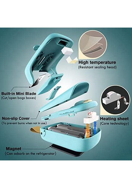 Mini Çip Torba Mühürleyici El Tipi Isı Vakum Sızdırmazlık Kesici Atıştırmalık Plastik Taze Çantalar Için Taşınabilir Yeniden Kesme Makinesi B (Yurt Dışından) fırsatları