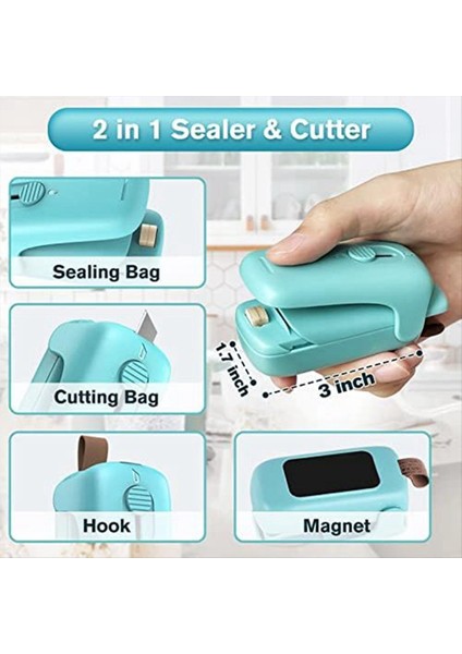 Mini Çip Torba Mühürleyici El Tipi Isı Vakum Sızdırmazlık Kesici Atıştırmalık Plastik Taze Çantalar Için Taşınabilir Yeniden Kesme Makinesi B (Yurt Dışından) indirimleri