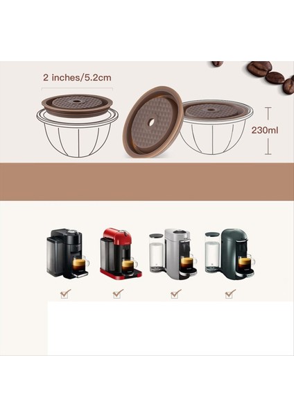 4pcs Kahve Kapsül Kapakları Nespresso Vertuo Kapsülleri Için Gıda Sınıfı Silikon Kapaklar Doldurulabilir Nespresso Için Vertuo Kaplama Kapağı (Yurt Dışından) fiyatları
