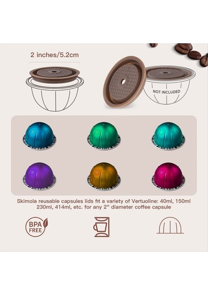 4pcs Kahve Kapsül Kapakları Nespresso Vertuo Kapsülleri Için Gıda Sınıfı Silikon Kapaklar Doldurulabilir Nespresso Için Vertuo Kaplama Kapağı (Yurt Dışından) modelleri