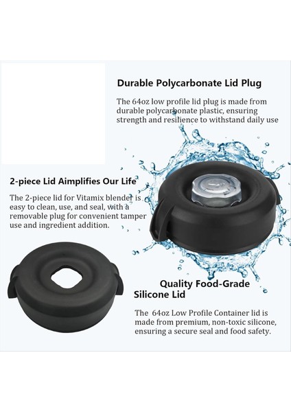 Vitamix Kapak Değiştirme Için Vitamix Blender Explorian Classic C/g Propel Serisi Için Düşük Profilli 64 Oz Kapak (Yurt Dışından) modelleri