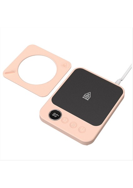 Kahve Fincanı Masa Için Daha Sıcak Elektrikli Isıtmalı Kupa Bardağı Isıtıcı Otomatik Kapalı Ofis Masası Ev Mutfak Pembe Abd Fiş (Yurt Dışından)