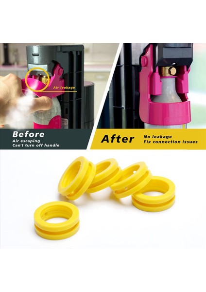 O Yüzük Soda Makinesi Co2 Silindir Değişim Karbonatörü Contalar 20 Pcs Contalar Yeni Soda Maker ve Pembe Silindir Için Halka (Yurt Dışından) fırsatları